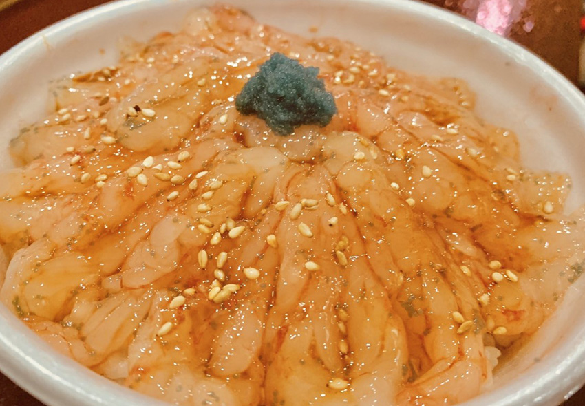 甘海老漬丼